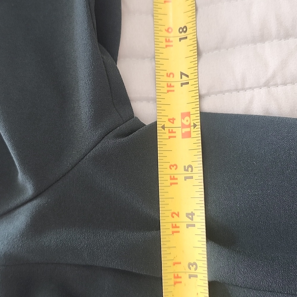 Club Monaco Dark Green Long Sleeve Square Neck Dress - Picture 12 of 14